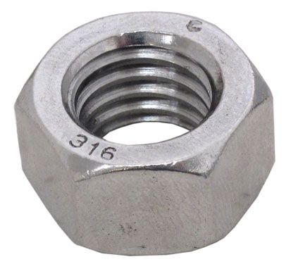 FAS-H 316SS FINISH HEX NUT N316 3/8