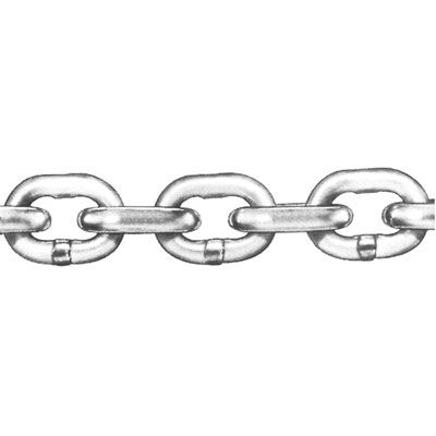 Galvanized Chain per Ft GR43 1/2"