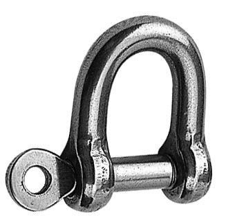 GLOMA CAPTIVE PIN 'D' SHACKLE 5/32 GLOMA CAPTIVE PIN 'D' SHACKLE 5/32" 101-I