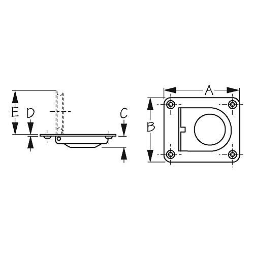 HANDLE LIFT SS SPR FLSH