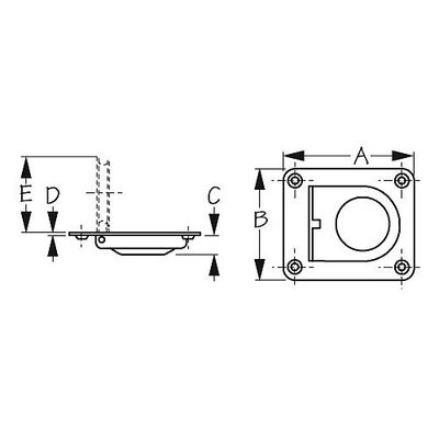 HANDLE LIFT SS SPR FLSH