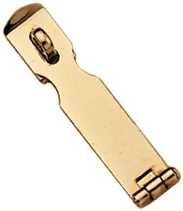 HASP,POLISHED BRASS 4",