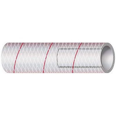 HOSE VAC HEAVY DUTY TRI144-118 CLEAR W/BLK 11/8