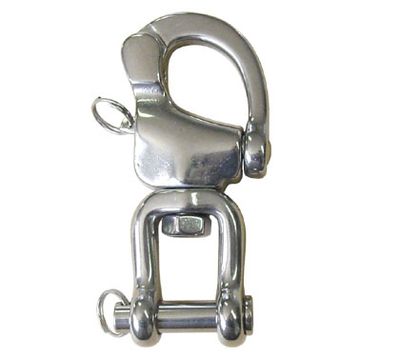 TACK SHACKLE,SWIVEL&SNAP, SS 316 5 TACK SHACKLE,SWIVEL&SNAP, SS 316 5"L. W/7/8" FORK