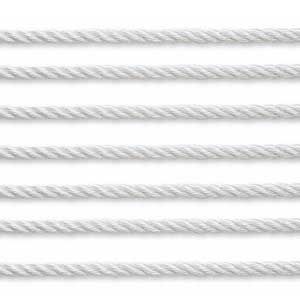 PRO-SET 3-STRAND NYLON-WHT 9/16