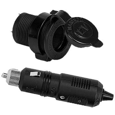 MARINCO SEALINK 12V SOCKET WITH CAP BLACK12VRC