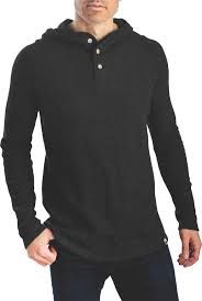 1406 Heritage Waffle Hoody, Color: Blue Aura, Size: S