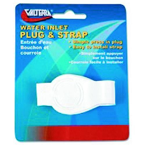 3/4" Plug z/ Strap White (A0170SVP)