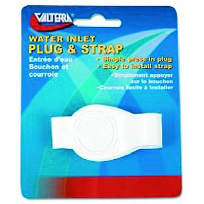 3/4" Plug z/ Strap White (A0170SVP)