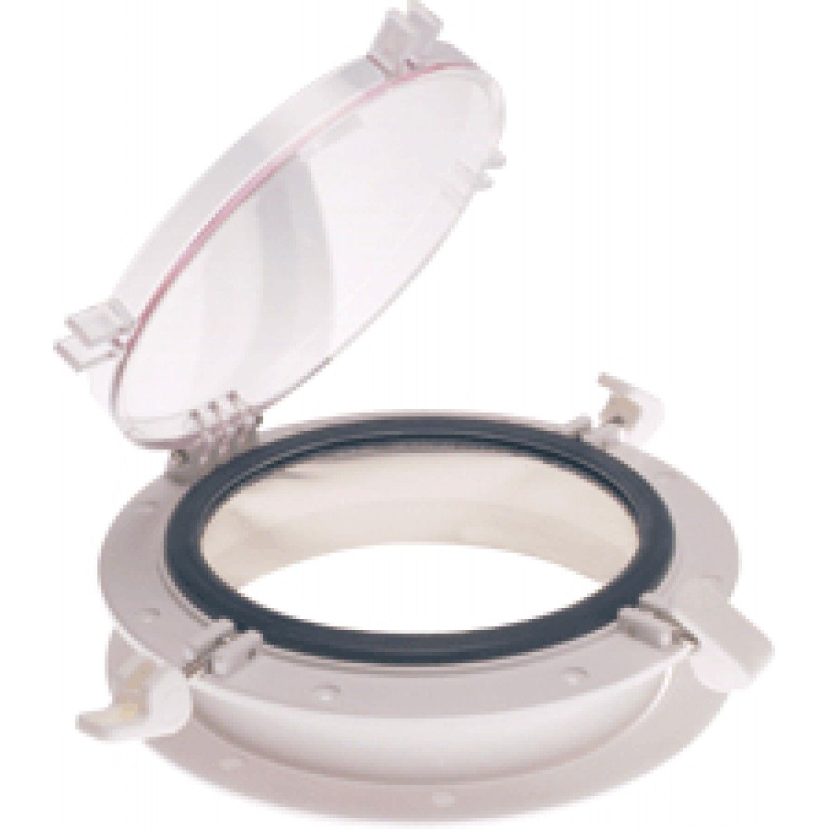 BECKSON WHITE/SMK PORTLIGHT 8"ROUND PO8RD-WS-20