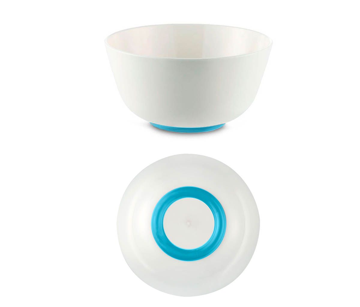 BOWL, VIVID BLUE NON-SKID     UNBREAKABL.DISHWASHR.SAFE     15CM BPA-FREE TRITAN