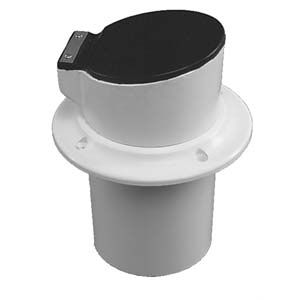 CENTEK EXHAUST PIPE 1200300 W/FLAP 2 CENTEK EXHAUST PIPE 1200300 W/FLAP 2" WHITE