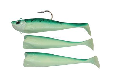GLOW GREEN DEMON SWIM TAIL 14OZ