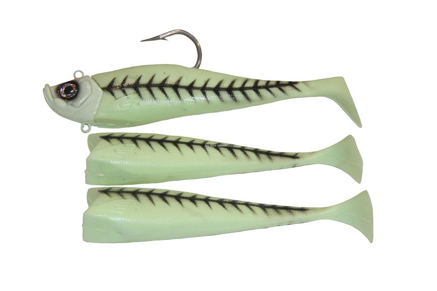GLOW HURRICANE SWIM TAIL JIG 14OZ