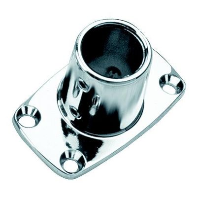 SEADOG BASE RECT. 286190 90DEG 7/8" CHROME