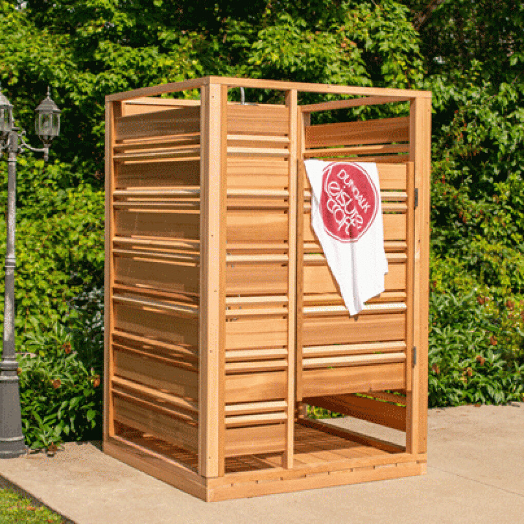 Cloudburst Outdoor Shower- Clear Red Cedar