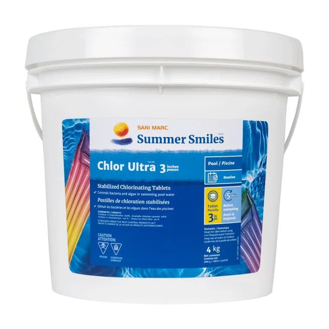 Summer Smiles Pool Chlor Ultra 3" Tab 4kg