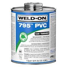 Weld On 795™ PVC MEDIUM BODIED - 1/4 PINT Weld On 795™ PVC MEDIUM BODIED - 1/4 PINT