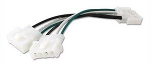 CABLE SPLITTER PP-1 AMP MALE TO 2 FEMALE, LENGTH 6''