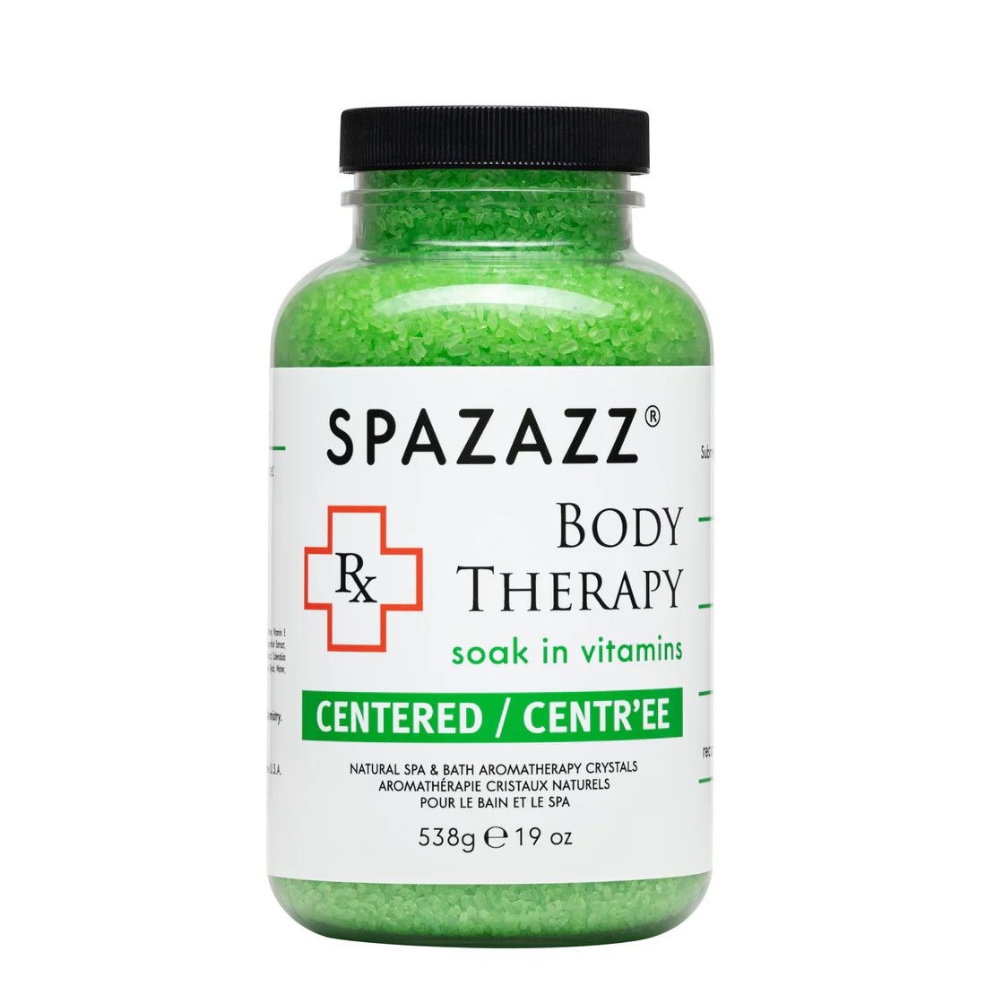 SPAZAZZ 19OZ Crystals RX Body Therapy - Centered SPAZAZZ 19OZ Crystals RX Body Therapy - Centered