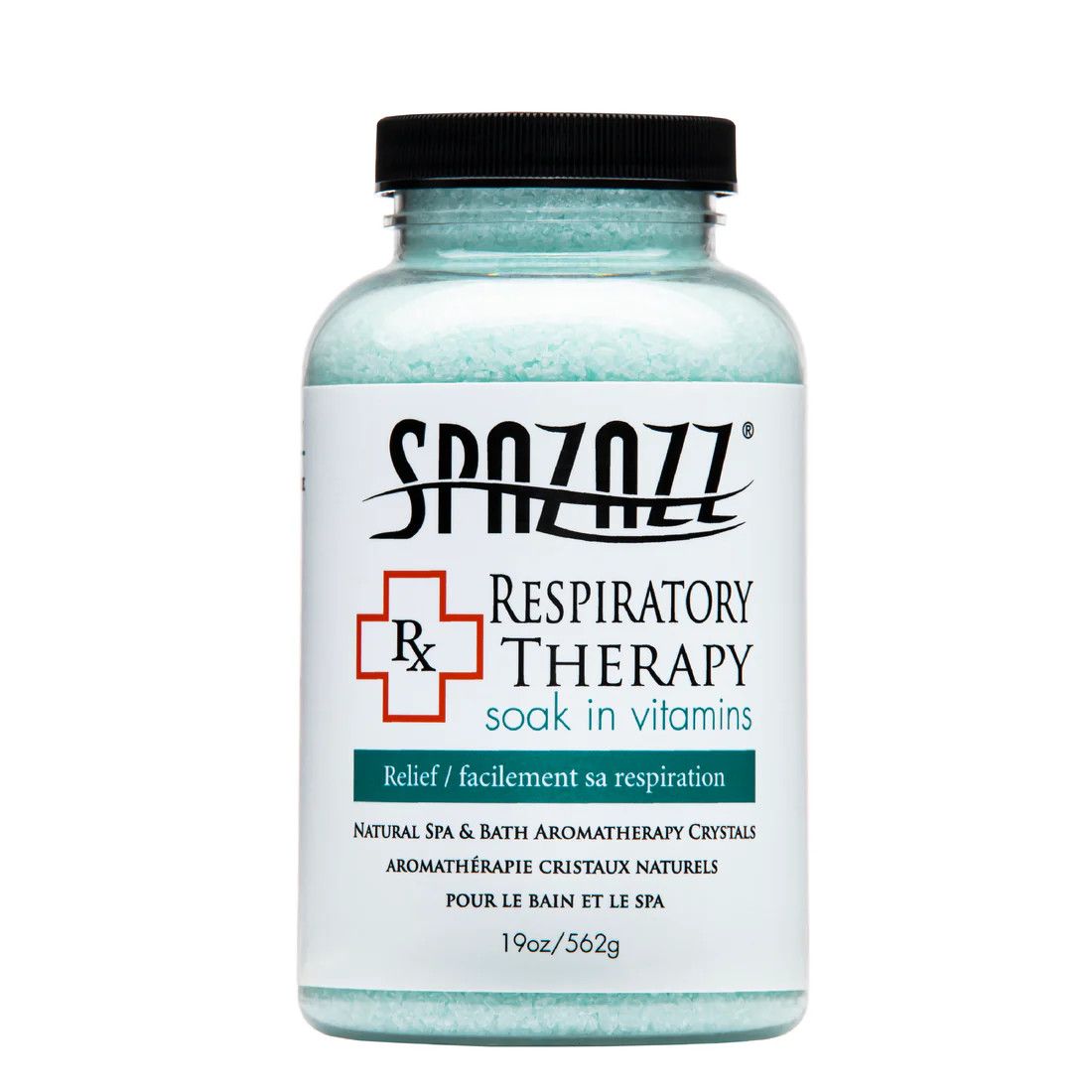SpaZazz 19OZ Crystals RX Respiratory Therapy - Relief