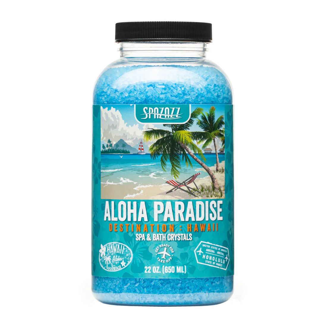 SPAZAZZ 22OZ Crystals Destinations Hawaii - Aloha Paradise