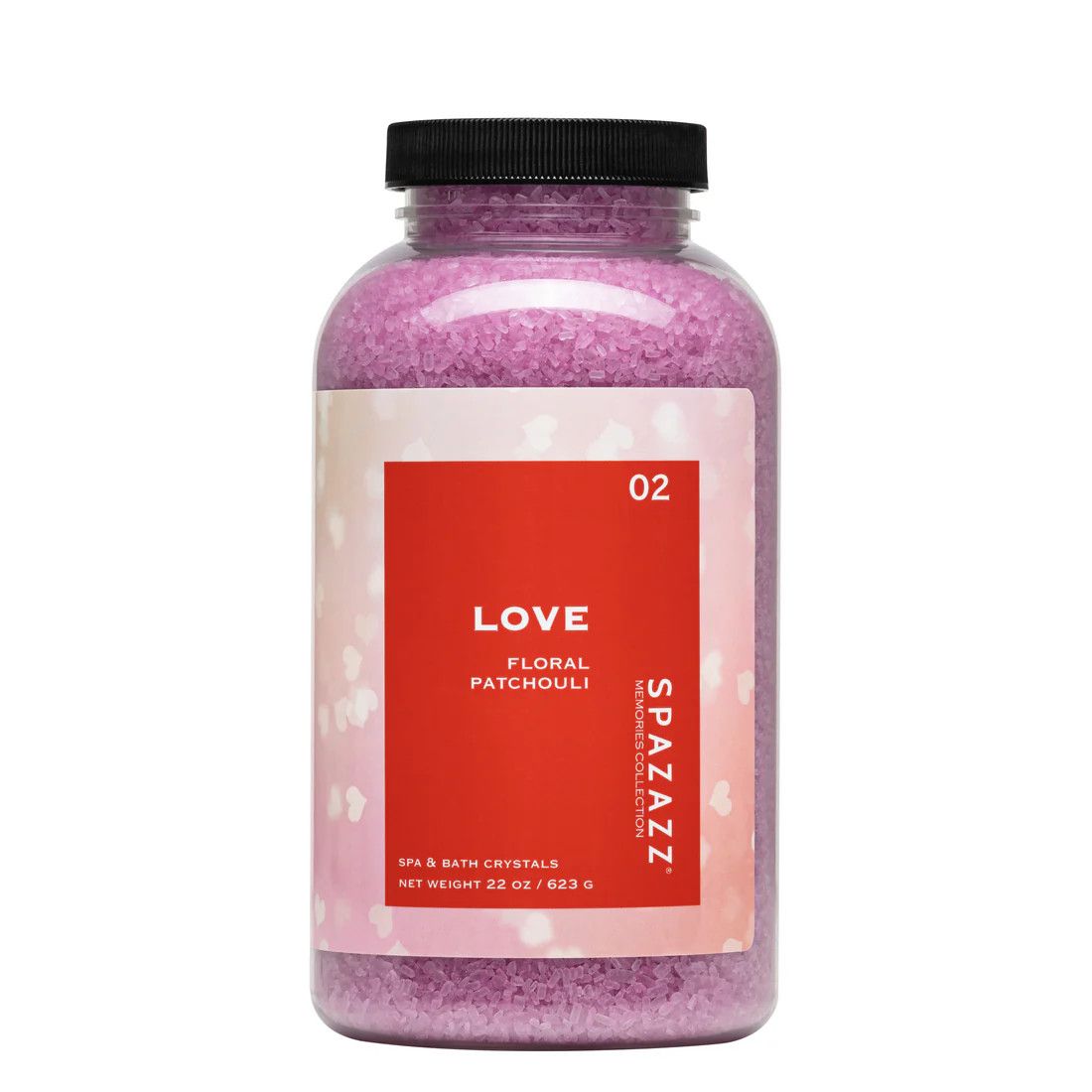 SPAZAZZ 22OZ Crystals Memories Love- Floral & Patchouli