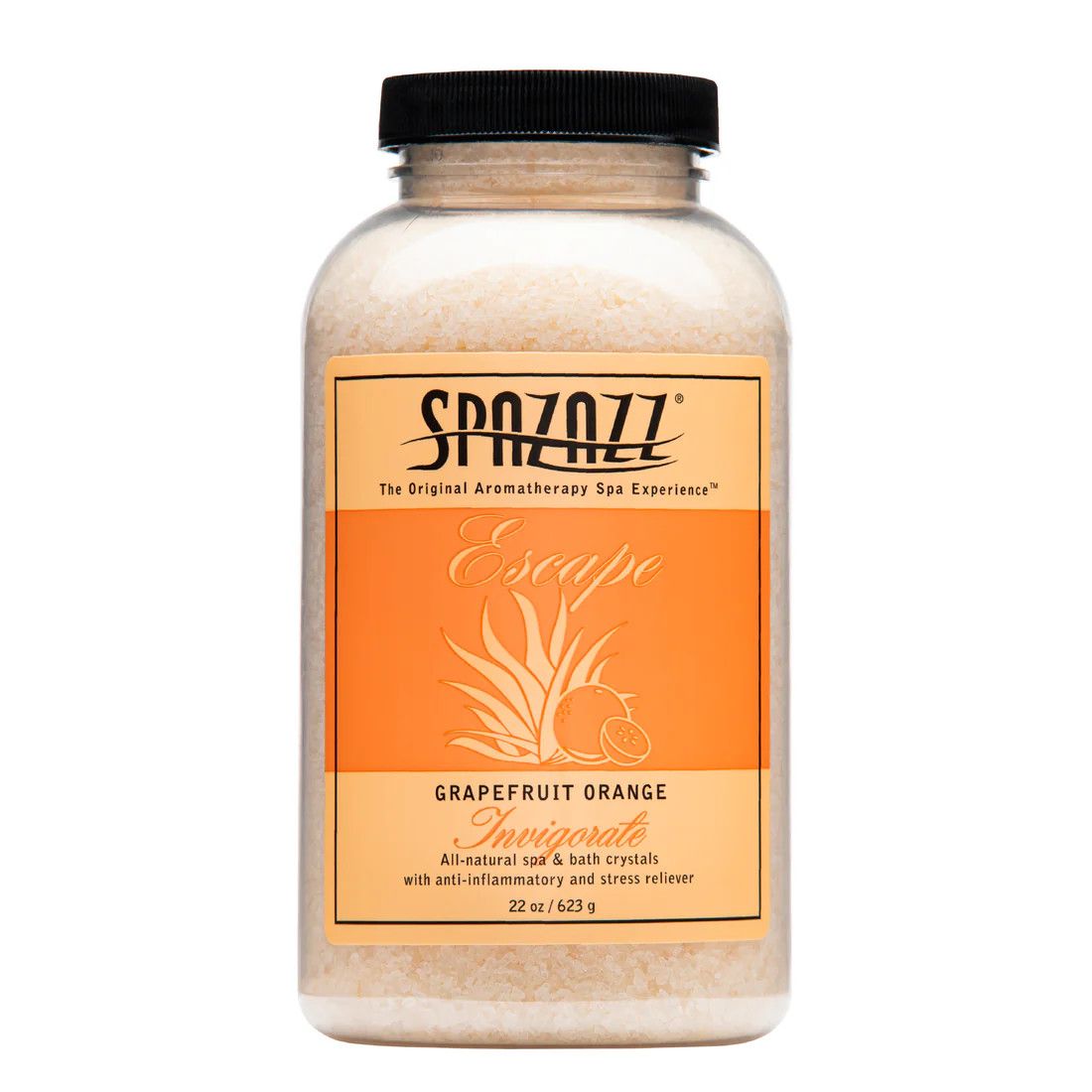 SPAZAZZ 22OZ Escape Crystals Grapefruit Orange - Invigorate