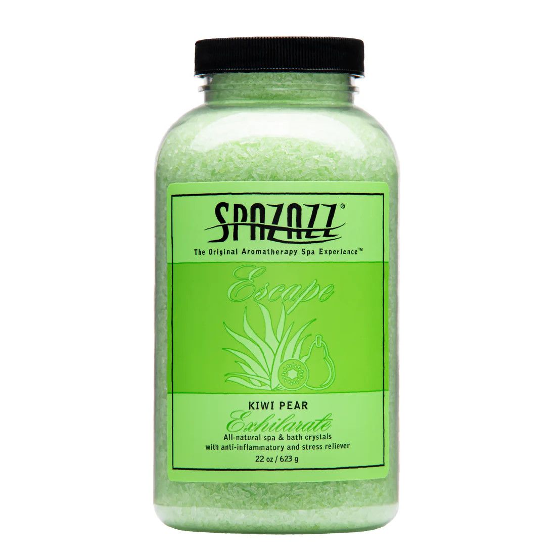 SPAZAZZ 22OZ Escape Crystals Kiwi Pear - Exhilarate