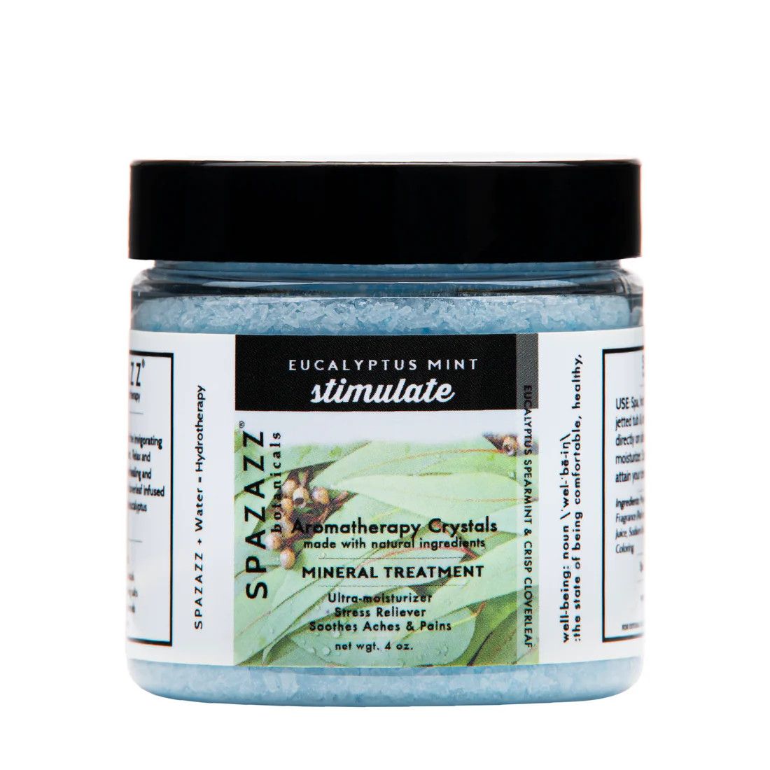 SPAZAZZ   4oz Crystals  Eucalyptus Mint-Stimulate