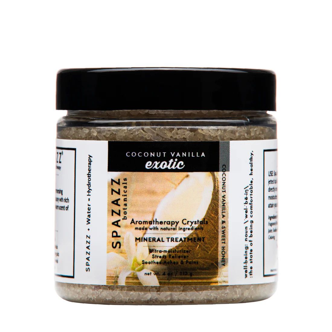 SPAZAZZ Original Crystals 4oz -Coconut Vanilla