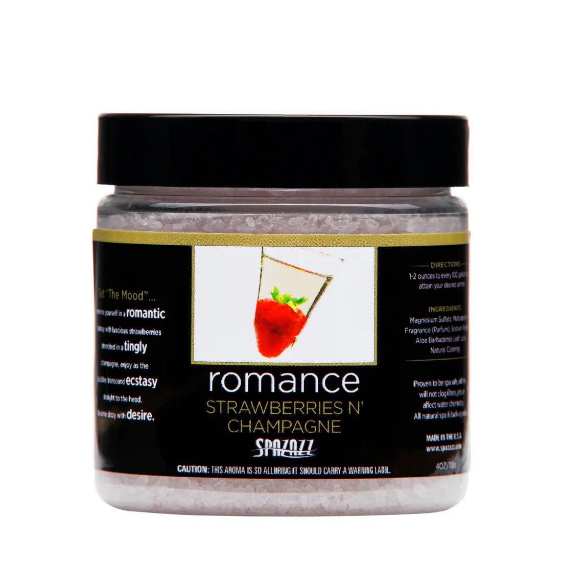 SPAZAZZ Set the Mood Sample 4oz Jar - Strawberries n' Champa