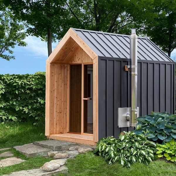 Pure Cube Hudson Sauna - Knotty Red Cedar