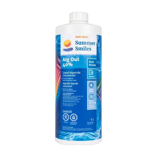 Summer Smiles-Pool Alg Out 40% 1L