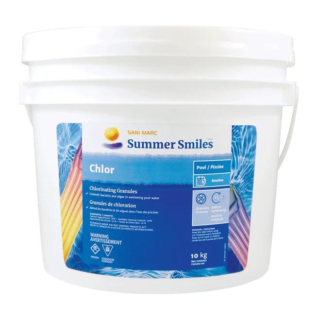 Summer Smiles Pool Chlor  Granules 10kg