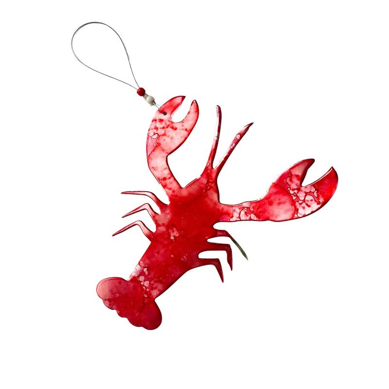 Recycled Can Ornament ~ Lobster