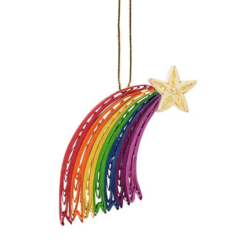 Paper Quill Rainbow Ornament
