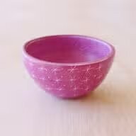 soap stone 2- pattern trinket bowl ~ pink