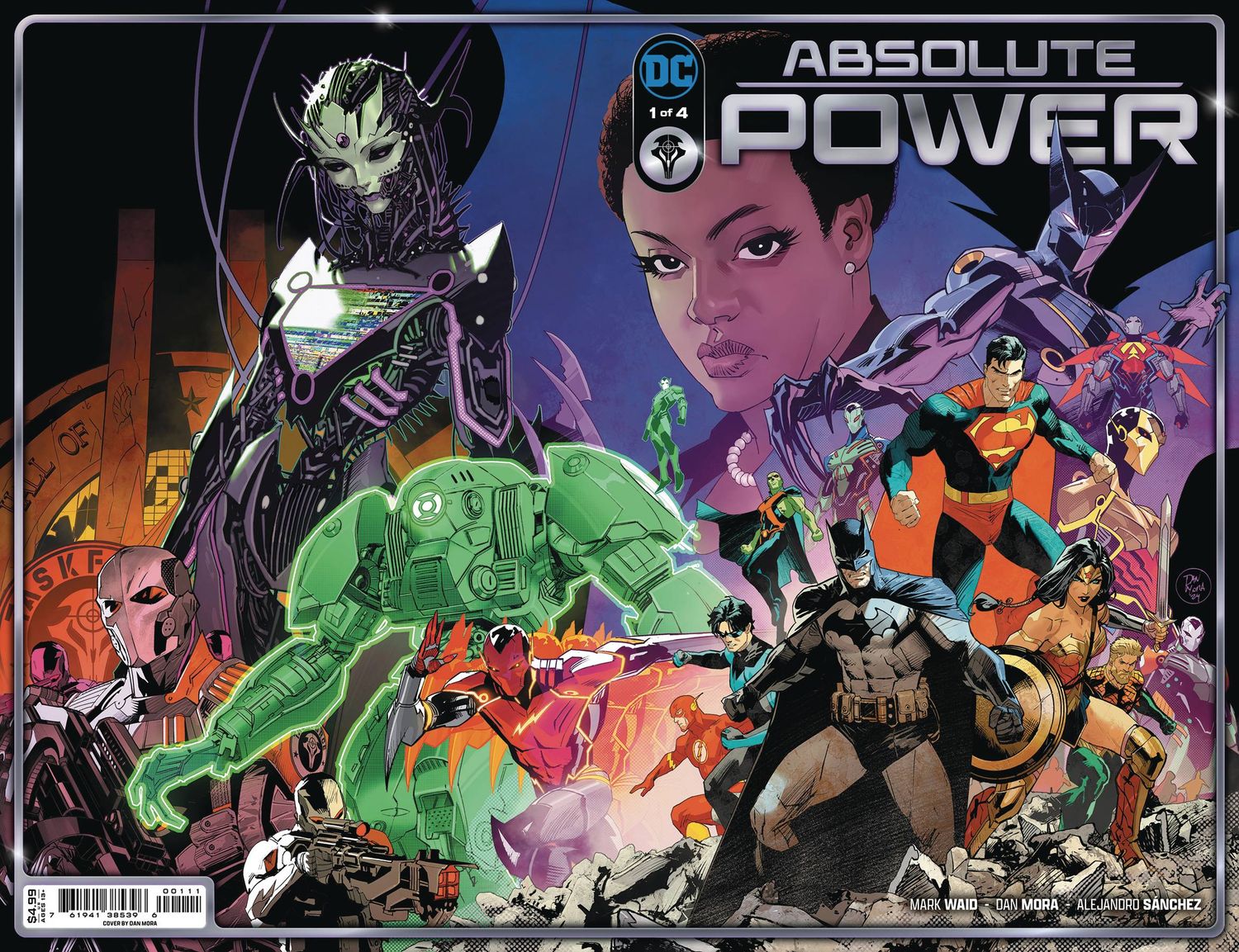 ABSOLUTE POWER #1 (OF 4) CVR A DAN MORA WRAPAROUND - First Full Team App of Task Force VII