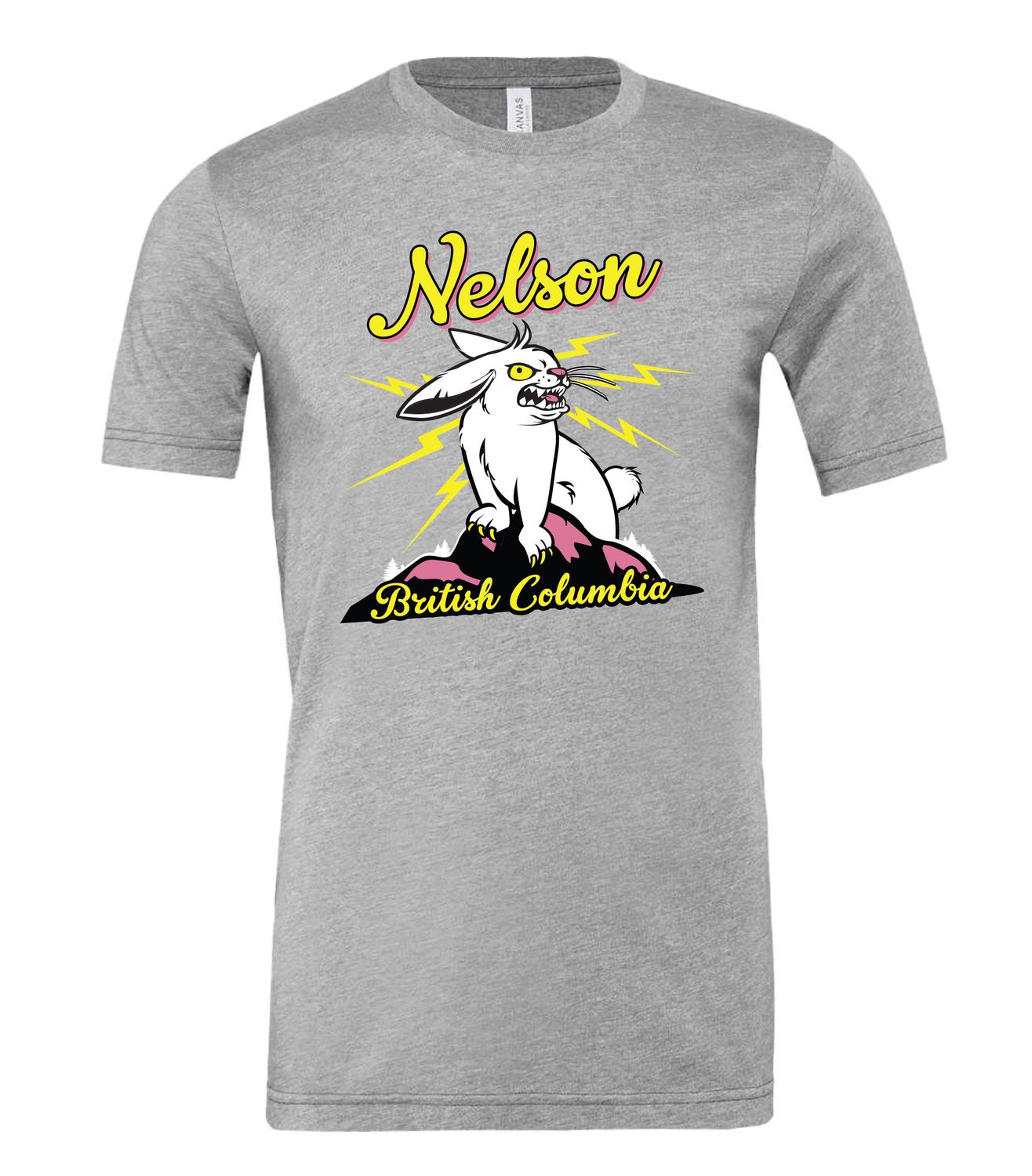 Snarly Rabbit Tee Grey