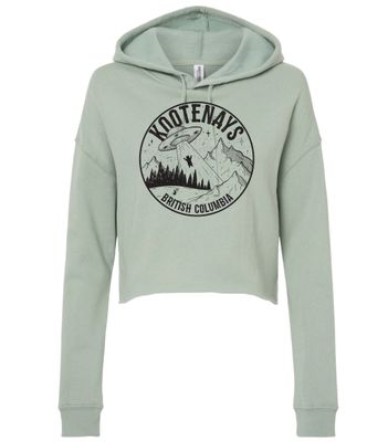 Kootenay Bear Abduction Pullover Crop - Sage