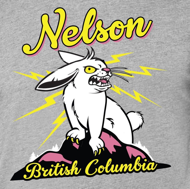 Snarly Rabbit Tee Grey