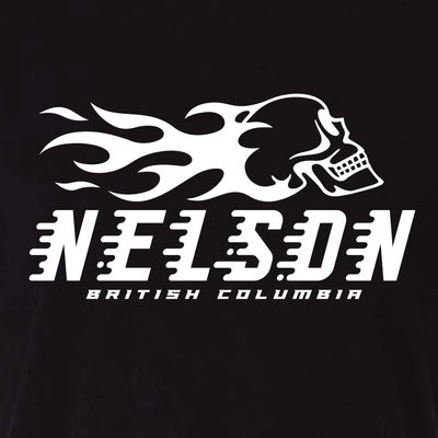 Nelson Flame Skull Tee Black