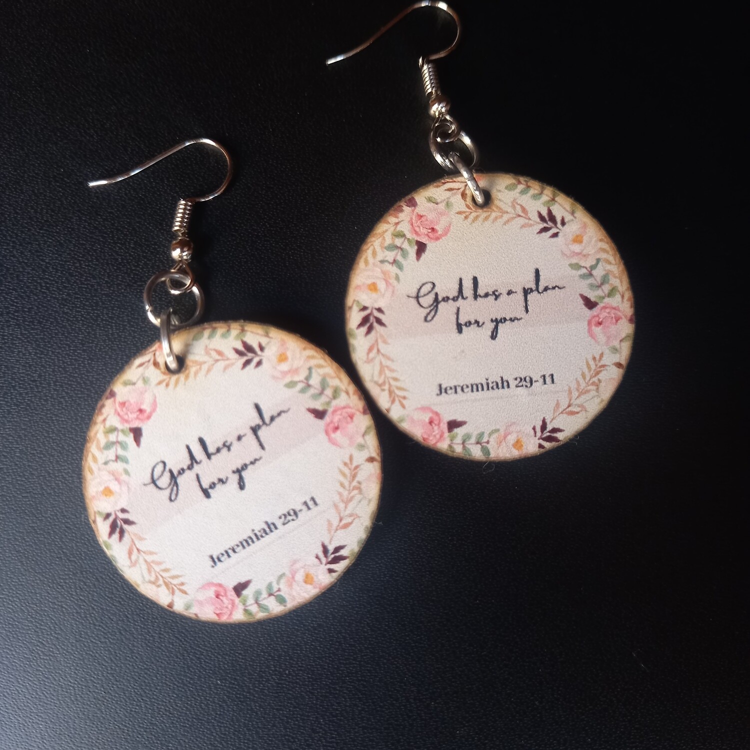 Circle Scripture Earrings
