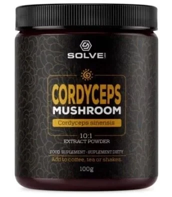 Solve Labs Cordyceps (Cordyceps sinensis) 10:1 extract powder, 100g