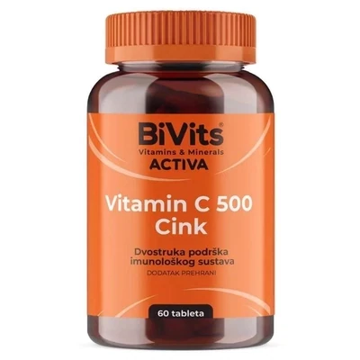 BiVits Vitamin C 500 Cink, 60 tableta