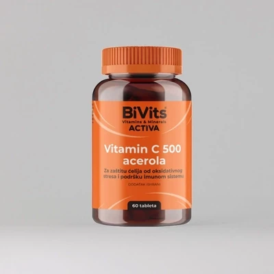 BiVits Vitamin C 500 acerola , 60 tableta