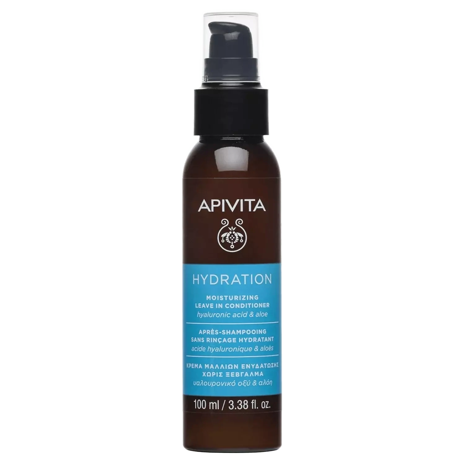 APIVITA Hidratantni leave in regenerator za sve tipove kose s hijaluronskom kiselinom i aloe verom, 100 ml