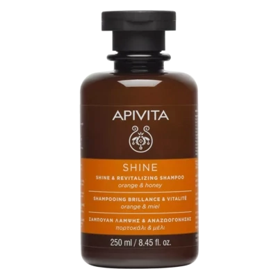 APIVITA šampon za sjaj i revitalizaciju s narančom i medom, 250 ml