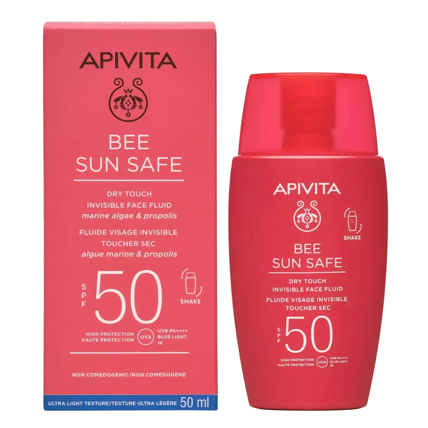 APIVITA Bee sun safe dry touch fluid za lice SPF50+ , 50 ml